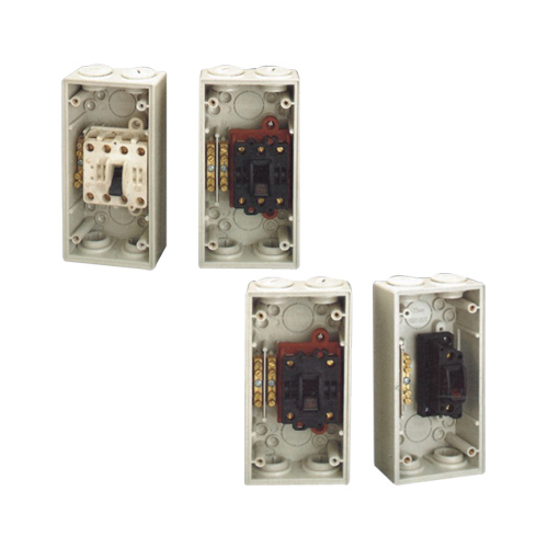 Weather protected isolating switches